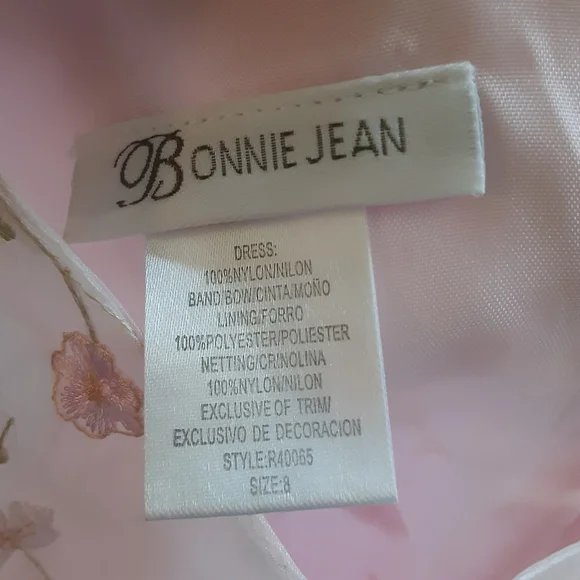 Bonnie Jean Floral Pink Dress Girls 8 - Picture 9 of 9